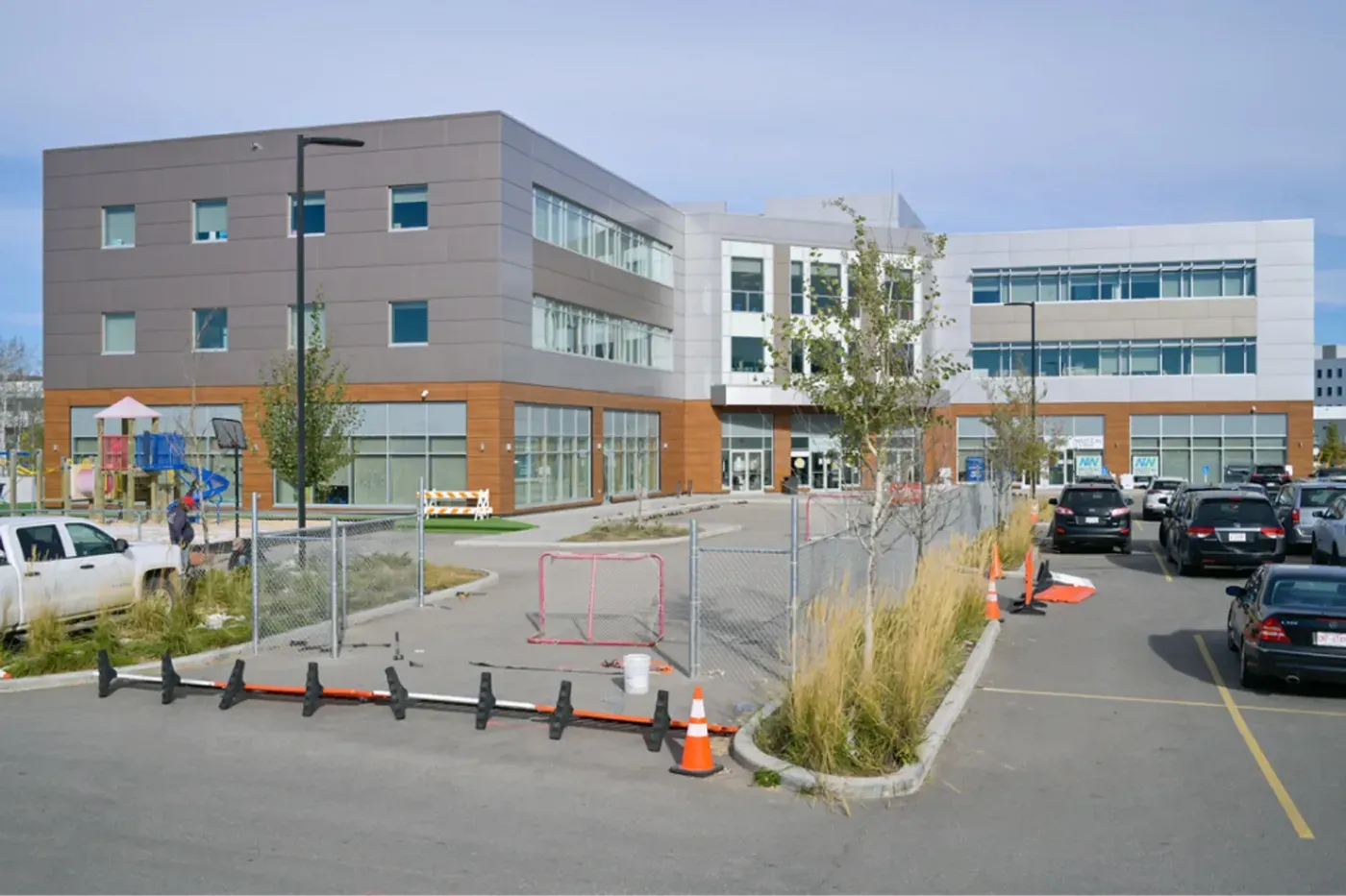 Commercial building exterior construction finishing alberta
