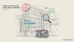 Permit and regulatory compliance oversight during construction