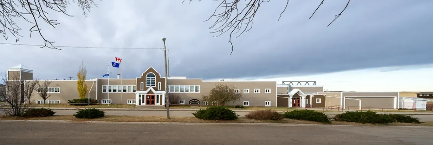 School institutional building exterior alberta